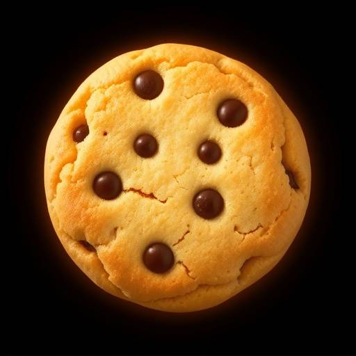 Ícone de um biscoito, representando cookies.